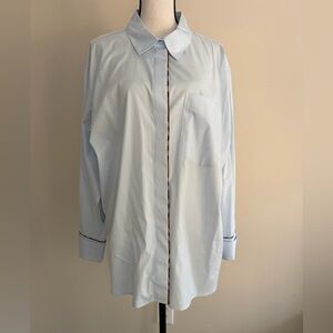 Burberry Light Blue Casual Button Down Shirt